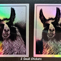 Llama Holographic Sticker
