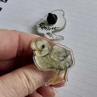 "Tough Chick" - 1.5" Acrylic Pin