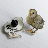"Tough Chick" - 1.5" Acrylic Pin
