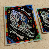 "Dog of the Dead" Holographic Sticker