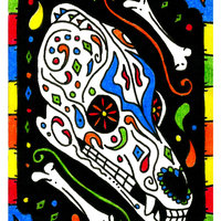 "Dog of the Dead" Holographic Sticker