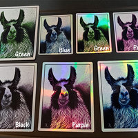 Llama Holographic Sticker