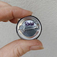 "Steampunk Trickster" - Raven - 1.25" Button