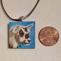 Goat - 1" Square Original Mini Drawing