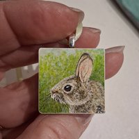 Rabbit - 1" Square Original Mini Drawing