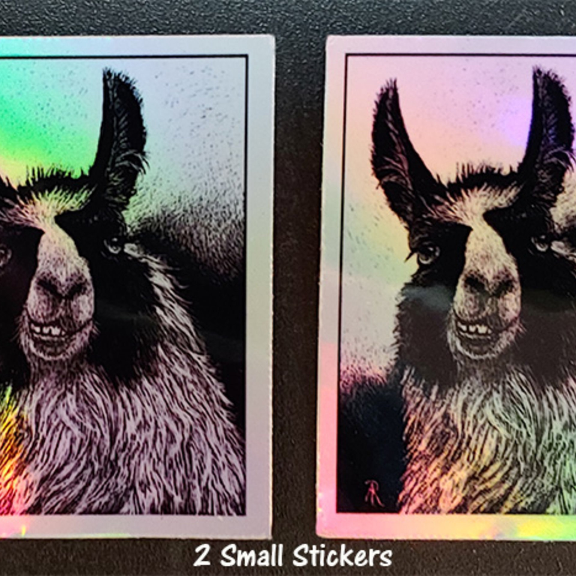Llama Holographic Sticker