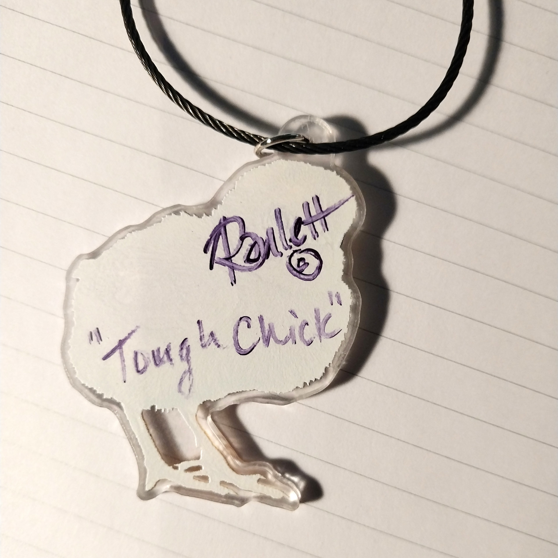 "Tough Chick" - Key Ring/Charm