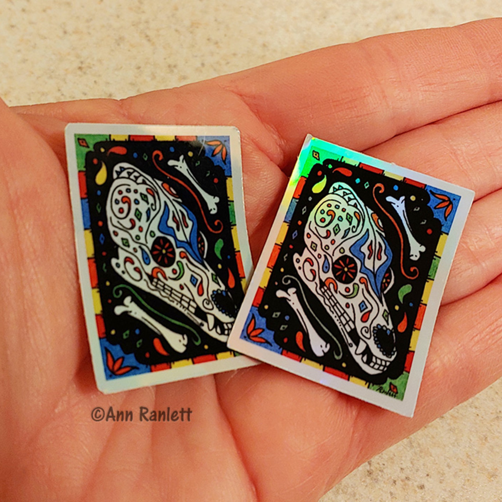 "Dog of the Dead" Holographic Sticker