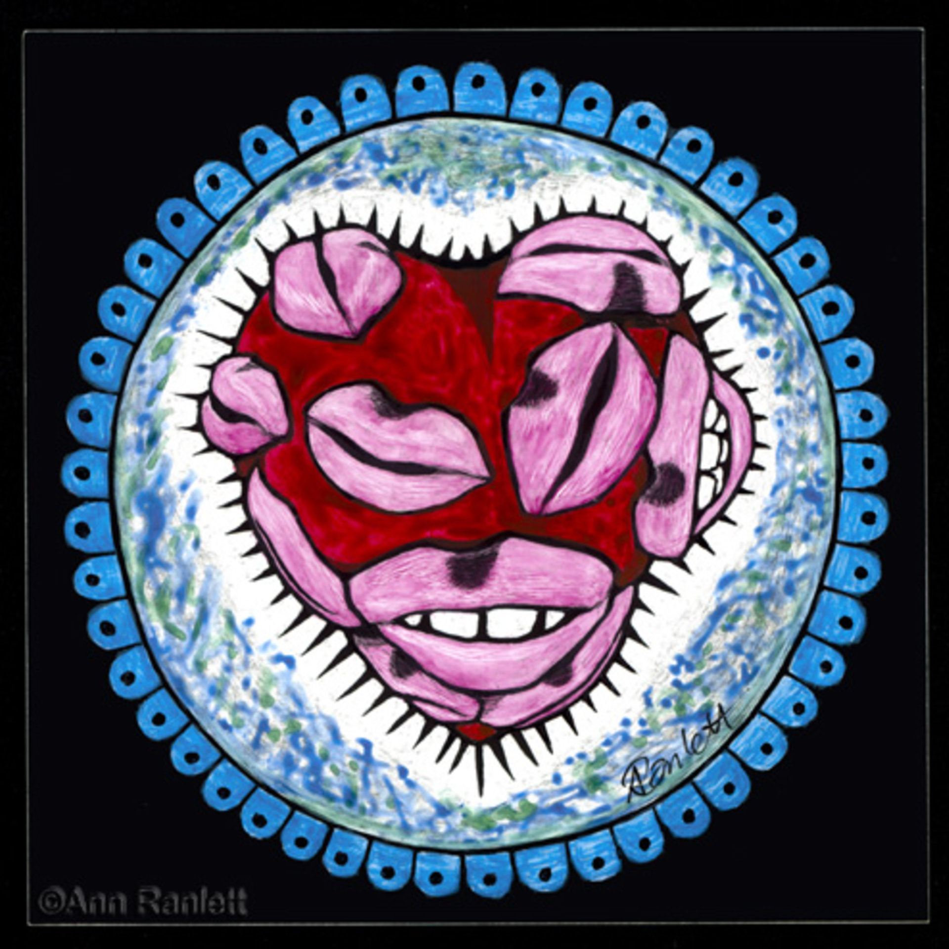*SALE* "Eat Your Heart Out" - Original Scratchboard Drawing