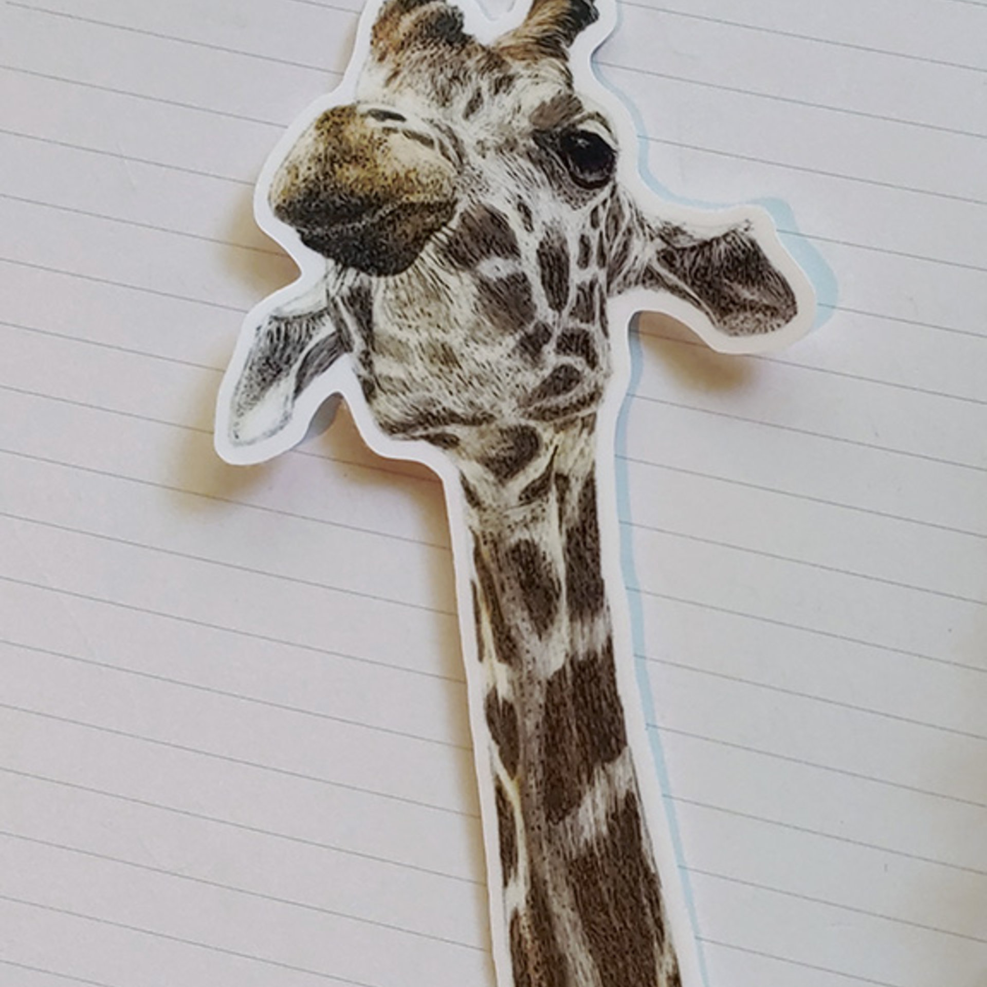 "Chin Up" Giraffe Sticker - 4.5 Tall"