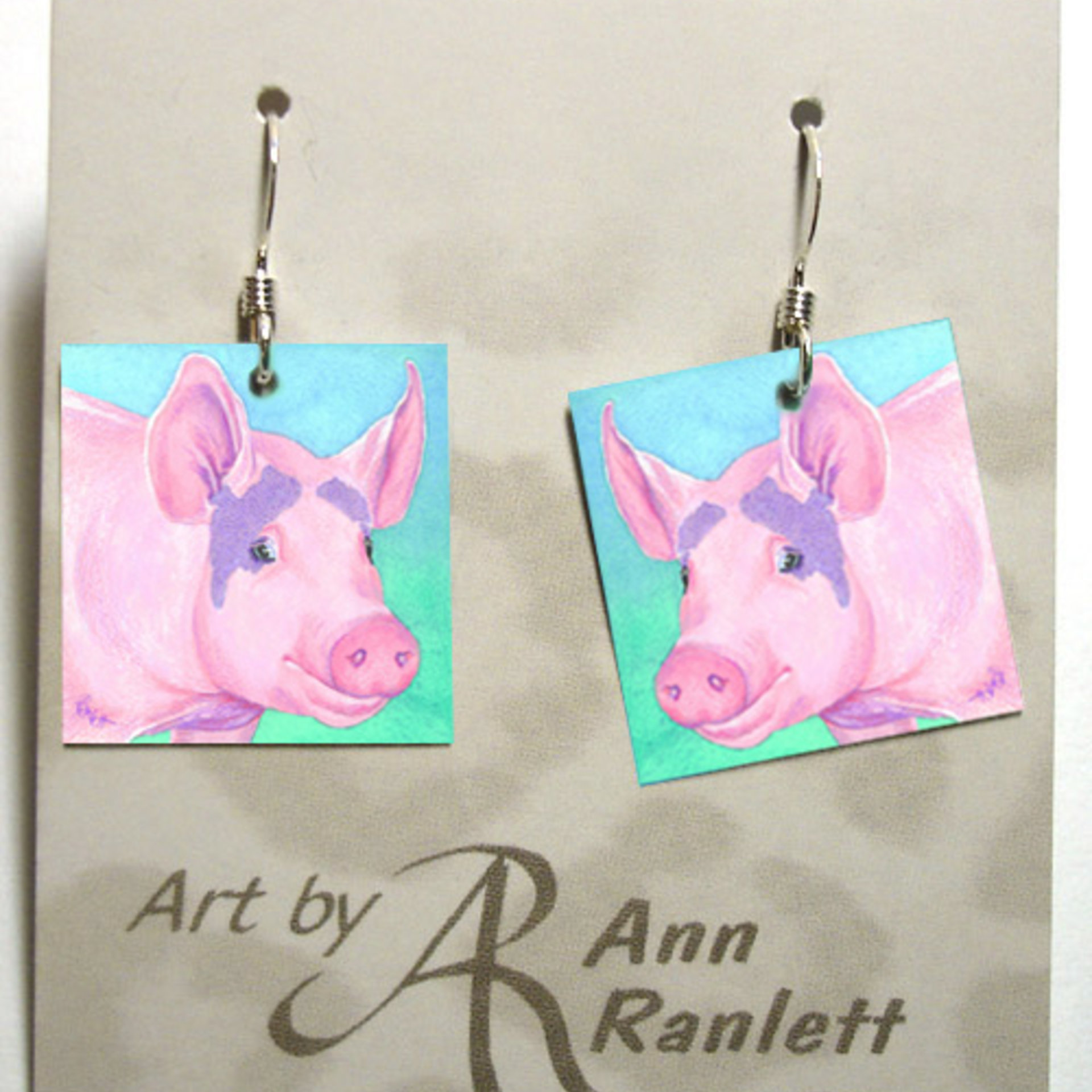 pig earrings