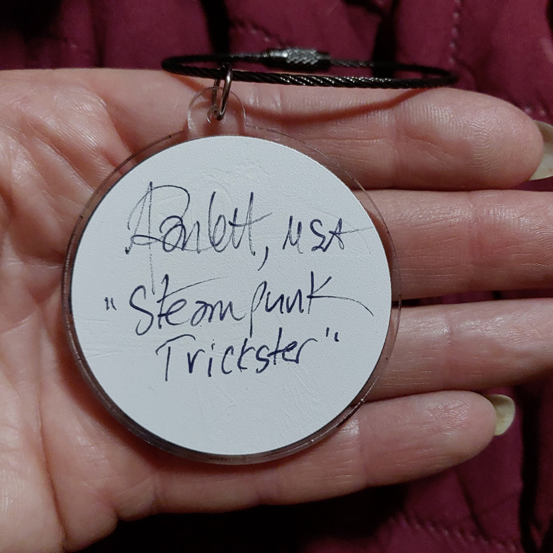"Steampunk Trickster" - Raven - Key Ring/Charm