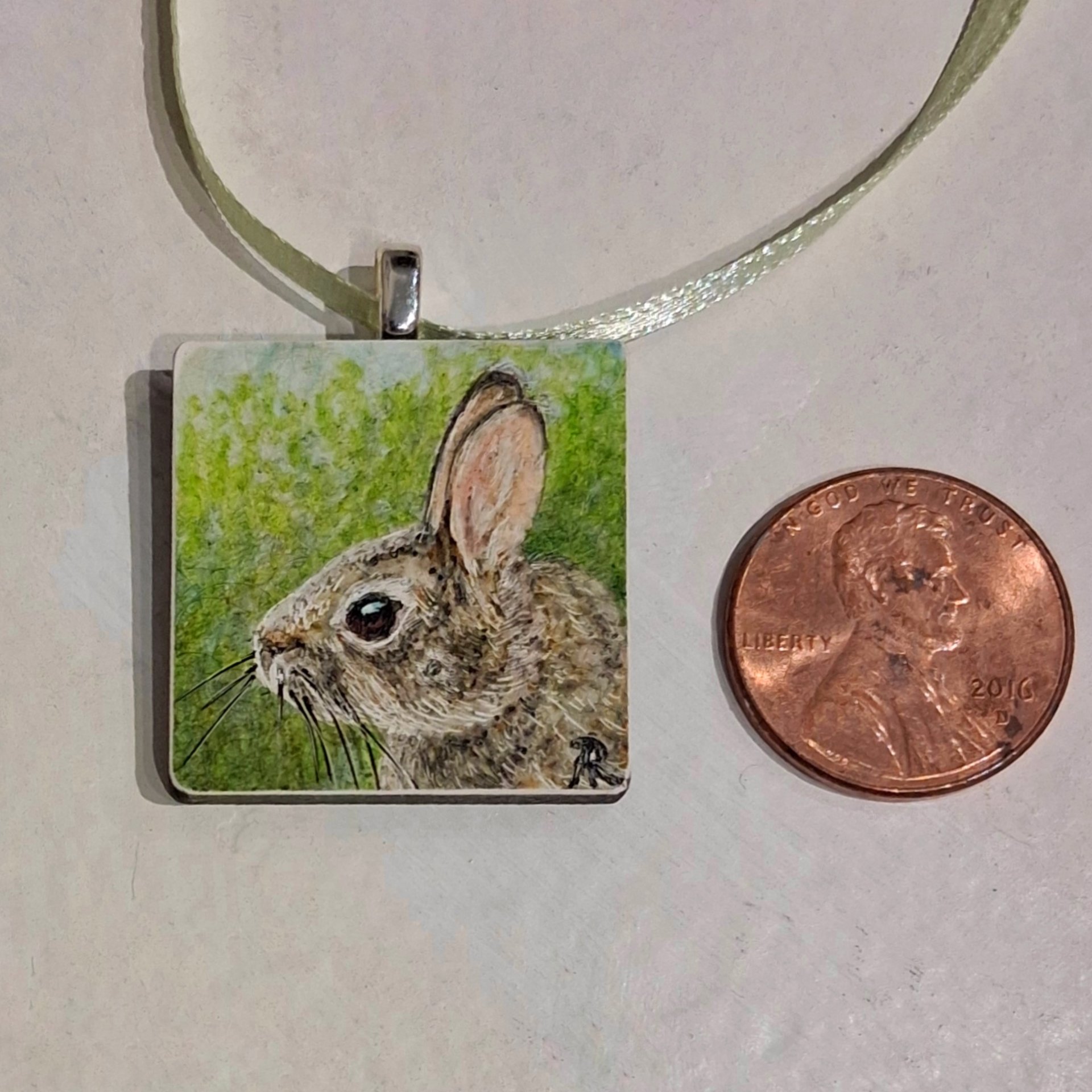 Rabbit - 1" Square Original Mini Drawing