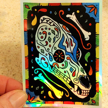 "Dog of the Dead" Holographic Sticker