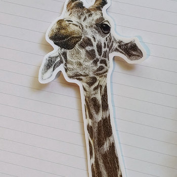 "Chin Up" Giraffe Sticker - 4.5 Tall"