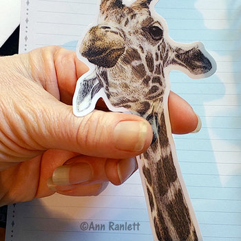 "Chin Up" Giraffe Sticker - 4.5 Tall"