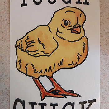 Tough Chick Transfer Sticker