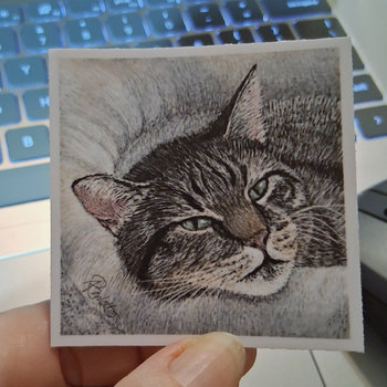 Sleepy Petunia - 2.5" Sticker